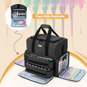 BAFASO Nail Polish Organizer black with adjustable shoulder strap