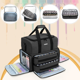 BAFASO Nail Polish Organizer side view showing storage compartments