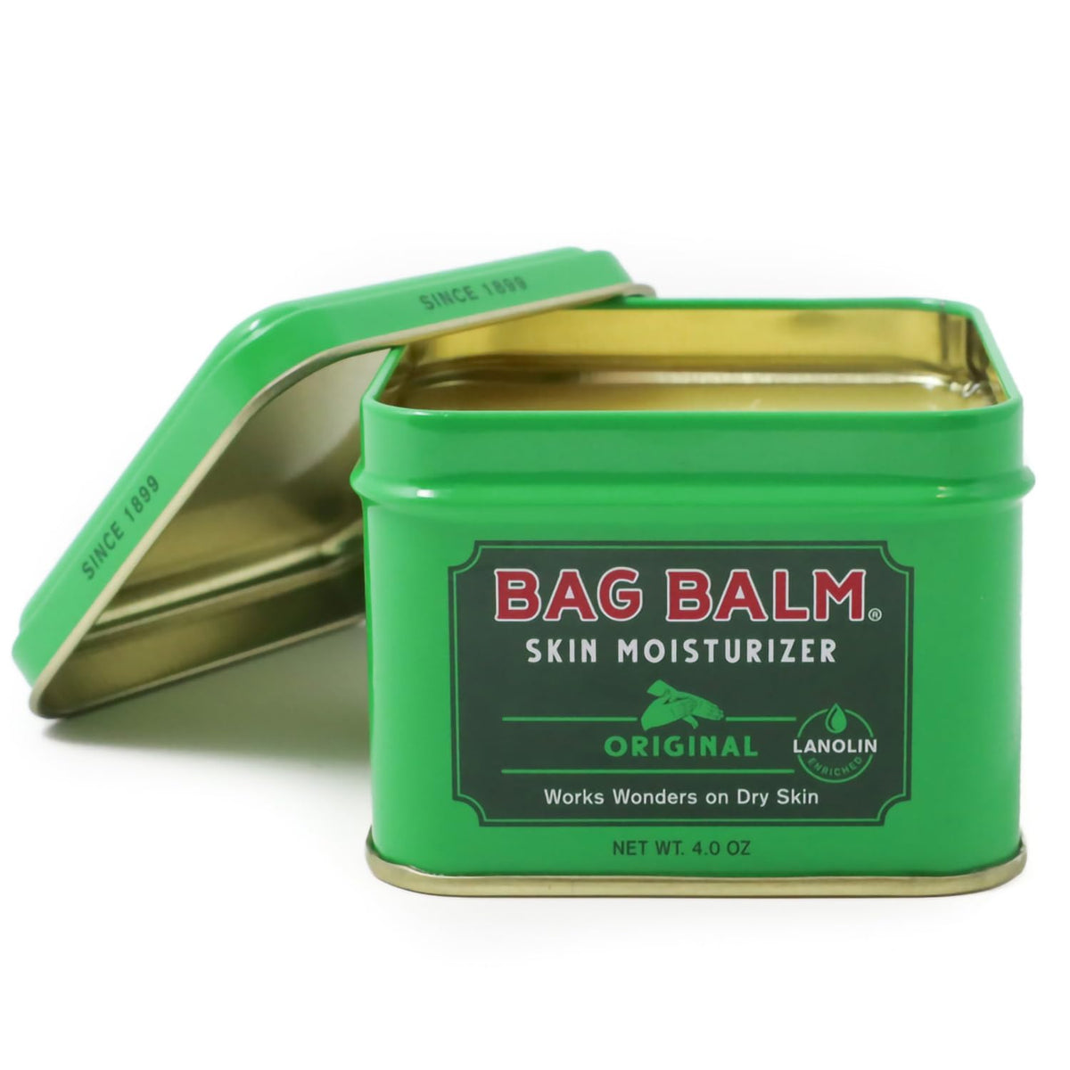 Bag Balm Original Skin Moisturizer 4oz tin front view
