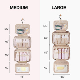 BAGSMART Hanging Toiletry Bag with hook attached