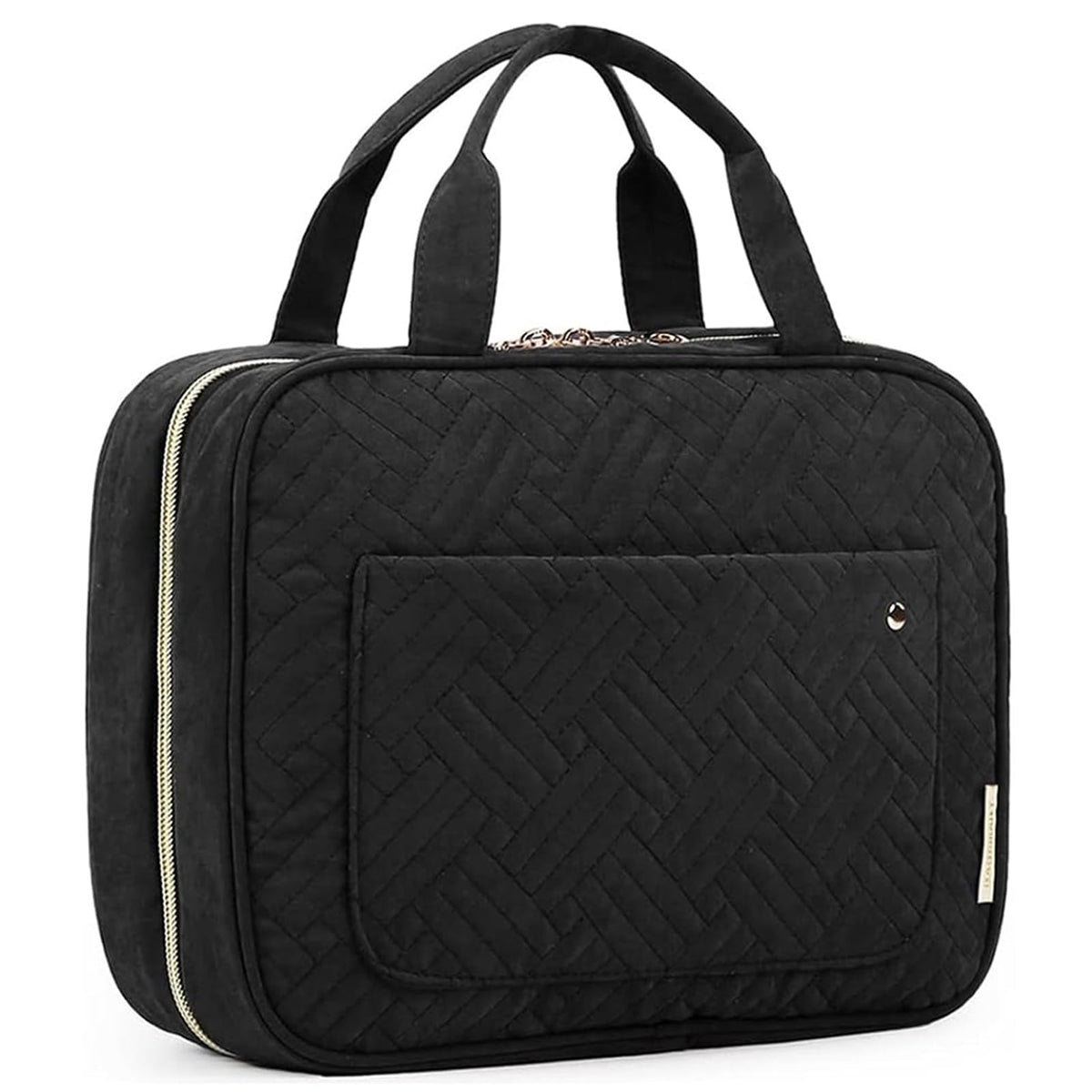 BAGSMART Large Toiletry Bag front view with hanging hook