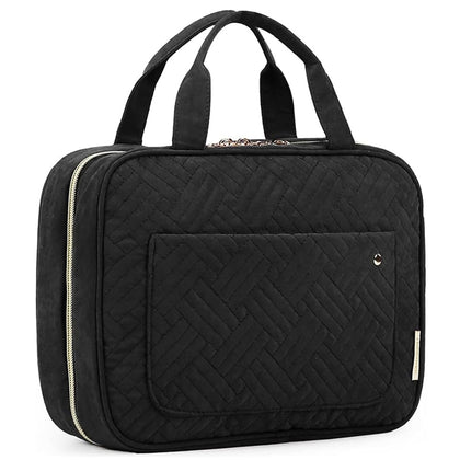 BAGSMART Large Toiletry Bag front view with hanging hook
