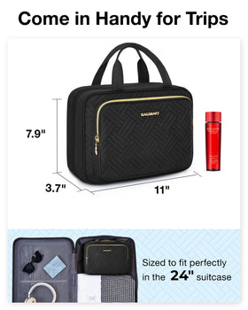 BAGSMART organizer with elastic straps holding bottles