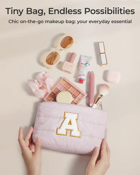 BAGSMART Personalized Makeup Bag in a handbag