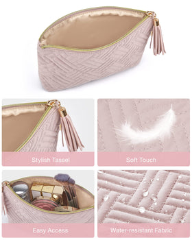 BAGSMART Small Makeup Bag in a stylish setting