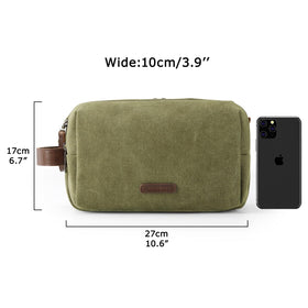 BAGSMART Toiletry Bag dimensions and features displayed