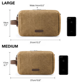 BAGSMART Toiletry Bag dimensions with measuring tape