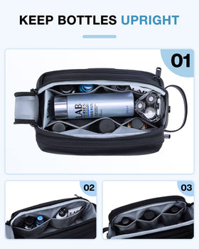 BAGSMART Toiletry Bag featuring front waterproof pocket