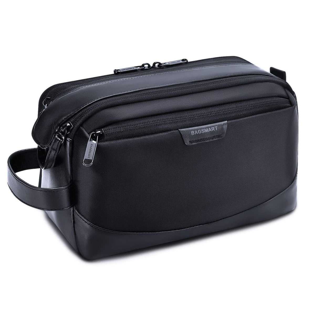 BAGSMART Toiletry Bag for Men front view in black