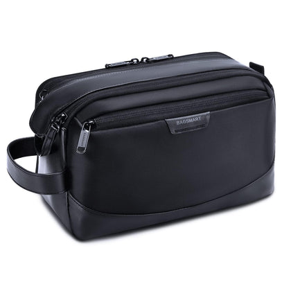 BAGSMART Toiletry Bag for Men front view in black