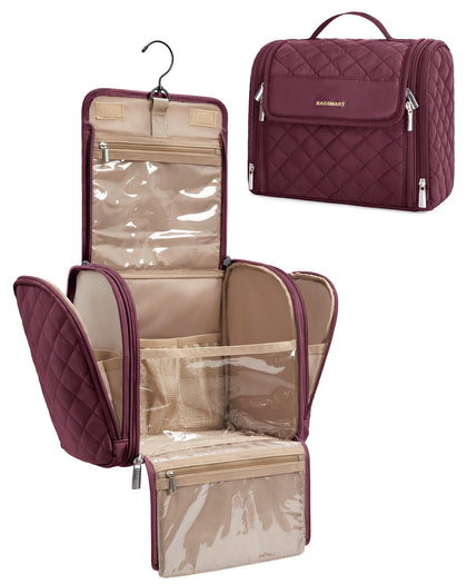 BAGSMART Toiletry Bag front view showing large capacity design