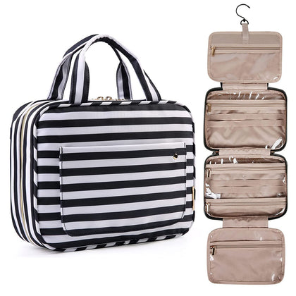 BAGSMART Toiletry Bag front view with hanging hook