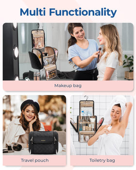 BAGSMART Toiletry Bag hanging from a hook