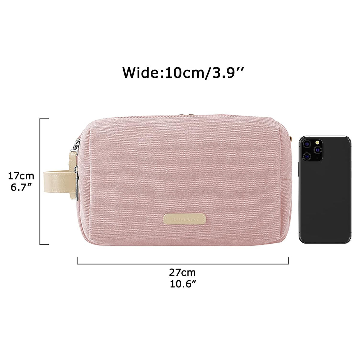 BAGSMART Toiletry Bag in lifestyle setting with travel gear