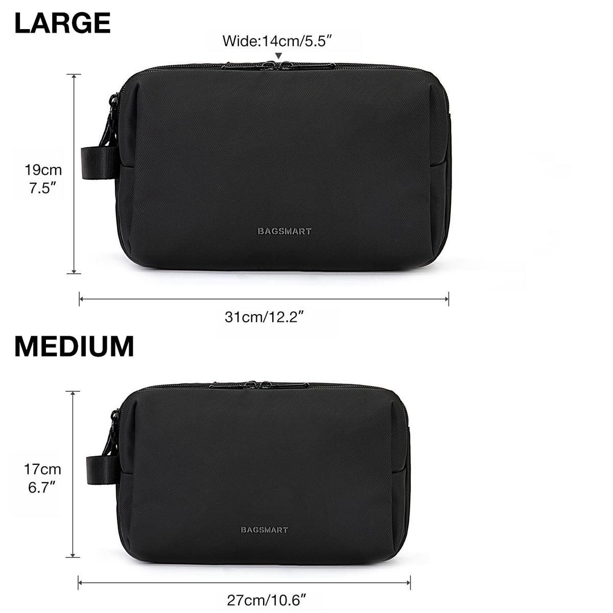 BAGSMART Toiletry Bag in use during travel