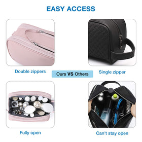 BAGSMART Toiletry Bag large size dimensions displayed