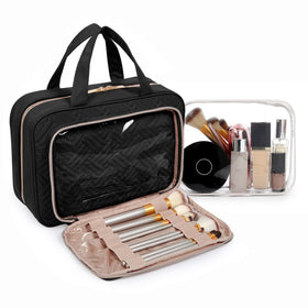 BAGSMART Toiletry Bag open showing compartments