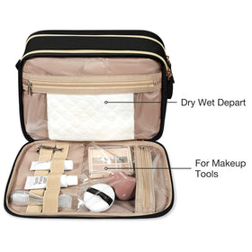BAGSMART Toiletry Bag showing large capacity for travel essentials