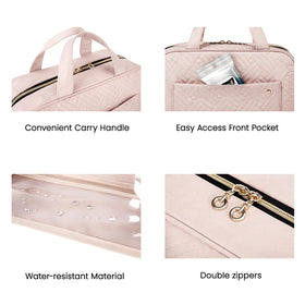 BAGSMART Toiletry Bag side view with carrying handle