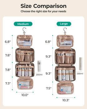 BAGSMART Toiletry Bag with carry handle displayed