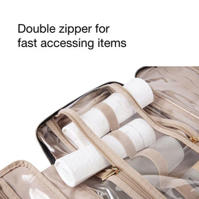BAGSMART Toiletry Bag with hanging hook displayed