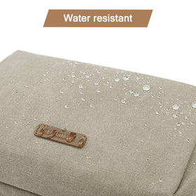 BAGSMART Toiletry Bag with leather handle detail