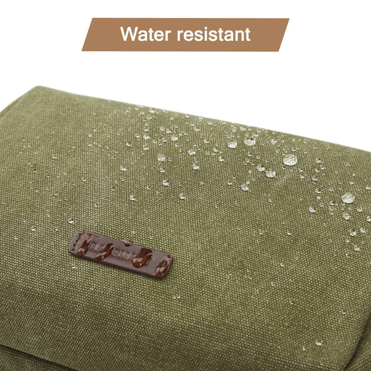 BAGSMART Toiletry Bag with sturdy leather handle