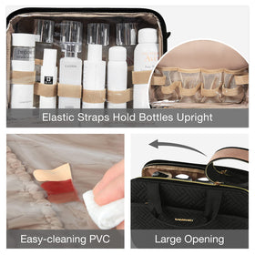 BAGSMART Toiletry Bag with wet and dry separated pocket