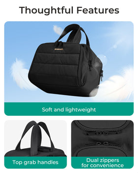 BAGSMART Travel Toiletry Bag back view