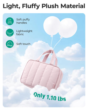 BAGSMART Travel Toiletry Bag compact size