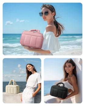 BAGSMART Travel Toiletry Bag displayed with travel accessories