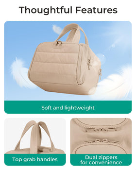BAGSMART Travel Toiletry Bag displaying waterproof feature