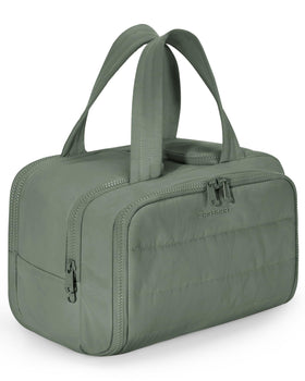 BAGSMART Travel Toiletry Bag front view in Haze Green