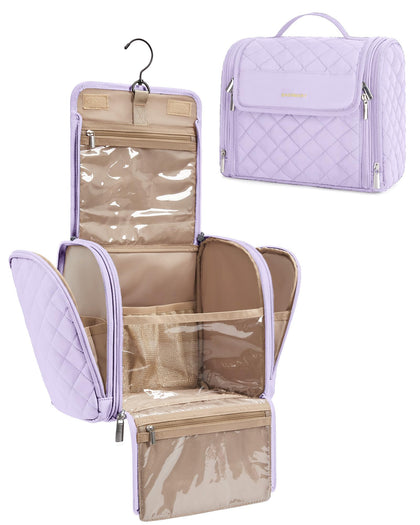 BAGSMART Travel Toiletry Bag front view showcasing large capacity