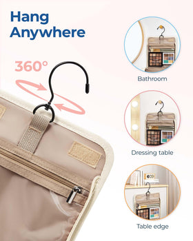 BAGSMART Travel Toiletry Bag in lifestyle setting