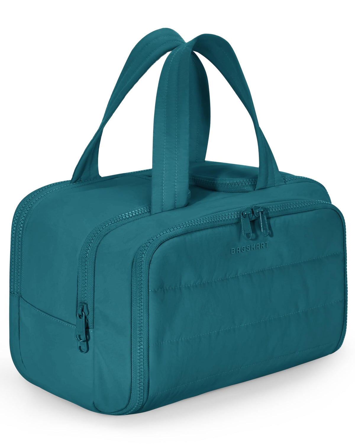 BAGSMART Travel Toiletry Bag in Misty Teal front view