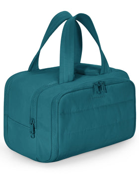 BAGSMART Travel Toiletry Bag in Misty Teal front view