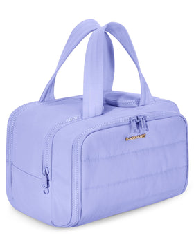 BAGSMART Travel Toiletry Bag in purple front view