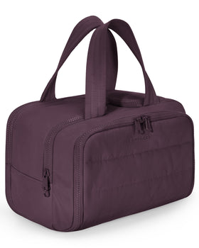 BAGSMART Travel Toiletry Bag in Rosy Purple front view