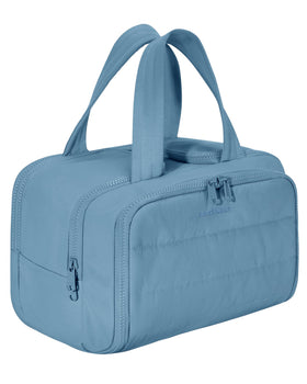 BAGSMART Travel Toiletry Bag in Steel Blue front view