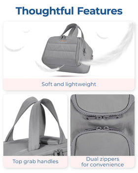 BAGSMART Travel Toiletry Bag showing compartments and layout