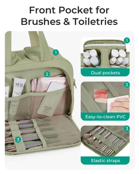 BAGSMART Travel Toiletry Bag side view showing handle