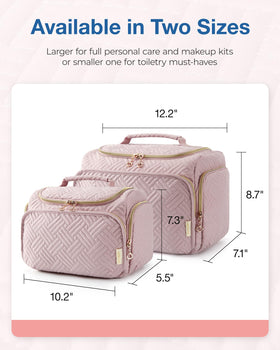 BAGSMART Travel Toiletry Bag with toiletries inside