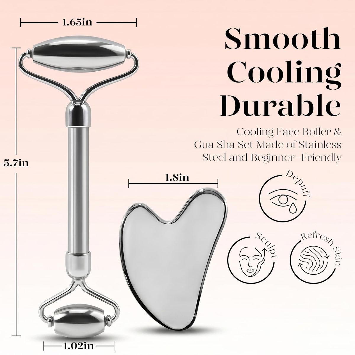 BAIMEI Gua Sha Tool close-up showing polished surface