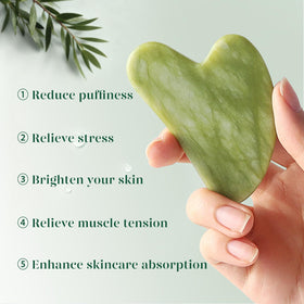 BAIMEI Gua Sha tool in a lifestyle setting