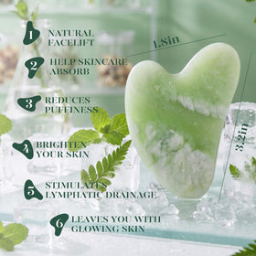 BAIMEI Jade Roller and Gua Sha set in elegant gift box