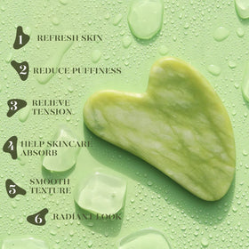 BAIMEI jade roller gliding smoothly on skin