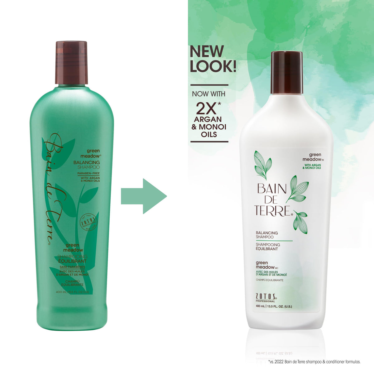 Bain de Terre Green Meadow Balancing Shampoo packaging side view
