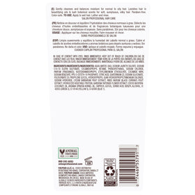 Bain de Terre Green Meadow Balancing Shampoo with a towel and hairbrush