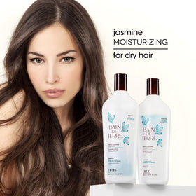 Bain de Terre Jasmine Moisturizing Conditioner in a bathroom setting